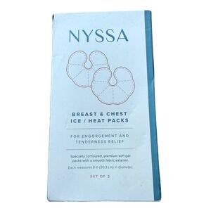 Nyssa Breast‎ Chest Ice Heat Packs for Engorgement Tenderness Relief Set of 2